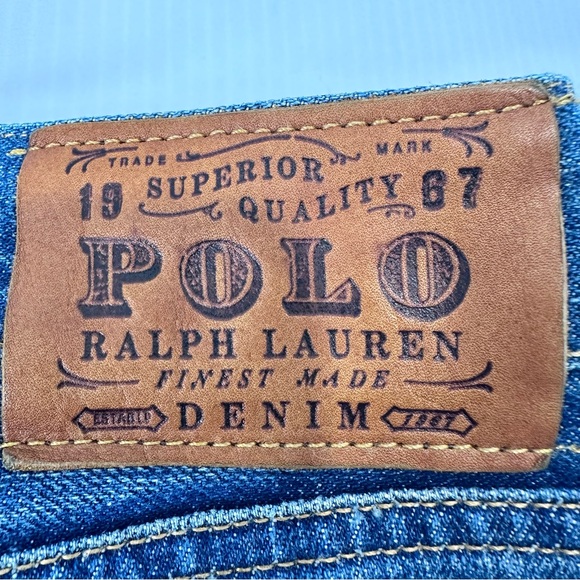 Polo Ralph Lauren 867 Classic Jeans Men’s 38x31 Med Wash Blue Cotton Made Mexico - Picture 3 of 11